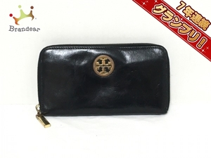 トリーバーチ TORY BURCH 長財布 - レザー 黒 ラウンドファスナー 財布