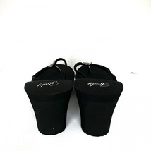 レディ Rady サンダル - 化学繊維 黒 レディース パール/フラワー(花) 美品 靴_画像3