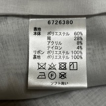 ルネ Rene サイズ32 XS - 白×黒×グレー レディース 半袖/ひざ丈/花柄/ジップアップ 美品 ワンピース_画像4