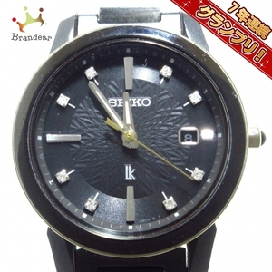 SEIKO(セイコー) 腕時計 LUKIA(ルキア) 1B35-0AN0/SSQV084 レディース 電波/8Pダイヤ/世界限定900本 黒
