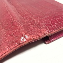 ミュウミュウ miumiu 長財布 - エナメル（レザー） ピンク 型押し加工 財布_画像8