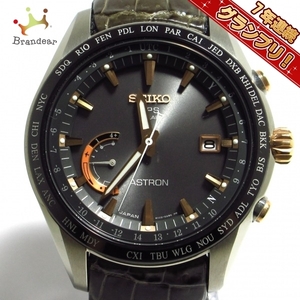 SEIKO(セイコー) 腕時計■美品 ASTRON(アストロン) 8X22-0AG0-2 メンズ 電波/チタン/セラミック ダークグレー