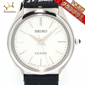 SEIKO(セイコー) 腕時計 EXCELINE(エクセリーヌ) 4J41-0AM1/SWDL209 レディース 革ベルト シルバー