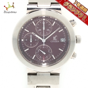 CITIZEN(シチズン) 腕時計 XC(クロスシー) 0560-H25951 レディース クロノグラフ ボルドー