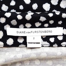 ダイアン・フォン・ファステンバーグ DIANE VON FURSTENBERG(DVF) サイズ2 S - 黒×ライトグレー レディース 半袖/ロング/ドット柄 美品_画像3