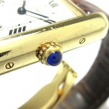 Cartier(カルティエ) 腕時計 マストタンク W1013654 レディース 925/革ベルト アイボリー_画像8