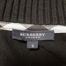 バーバリーロンドン Burberry LONDON 長袖セーター サイズ2 M - 黒 レディース ジップアップ トップス_画像3