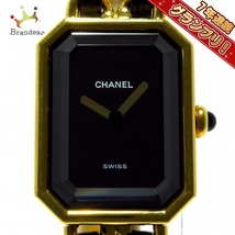 CHANEL(シャネル) 腕時計■美品 プルミエール H0001 レディース サイズ：L 黒_画像1