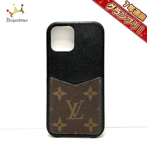 ルイヴィトン LOUIS VUITTON 携帯電話ケース M80080 IPHONEバンパー12/12PRO モノグラム・キャンバス、カーフレザー（皮革の種類：牛革）