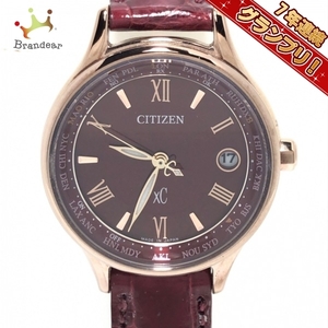 CITIZEN(シチズン) 腕時計 XC(クロスシー) H246-T024696/EC1164-02W レディース 電波/ティタニアライン/ハッピーフライト ボルドー