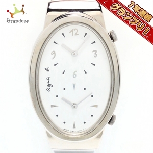 agnes b(アニエスベー) 腕時計 - Y150-5M60 レディース 白