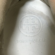 トリーバーチ TORY BURCH スニーカー 6.5M レザー×スエード 白×レッド レディース 靴_画像5