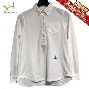  Pearly Gates PEARLY GATES рубашка-поло с длинным рукавом размер 1 S - белый женский tops 