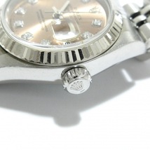 ROLEX(ロレックス) 腕時計 デイトジャスト 69174G レディース SS×K18WG/10P新型ダイヤ/18コマ ピンク_画像8