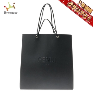 フェンディ FENDI トートバッグ 7VA513 ショッピングバッグ ミディアム レザー 黒 2way 美品 バッグ