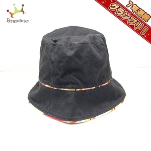 ポールスミスブラック PaulSmith BLACK - 黒×オレンジ×マルチ 帽子