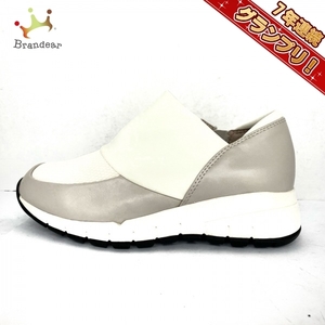 フィットフィット fitfit シューズ 22 - 化学繊維 白×ベージュ レディース 美品 靴