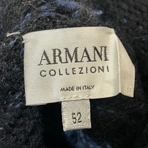 アルマーニコレッツォーニ ARMANICOLLEZIONI 長袖セーター サイズ52 L - ブルーグレー×黒 メンズ タートルネック/ボーダー トップス_画像3