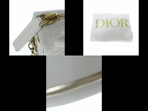 ディオール/クリスチャンディオール DIOR/ChristianDior ハンドバッグ M7200ONOA_879 ラムスキン 白×ゴールド レディース 2Way 美品_画像10