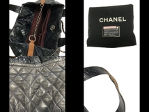 シャネル CHANEL ショルダーバッグ A49682 インザミックス スパークルレザー×ヴィンテージカーフ グレー×ダークネイビー×マルチ 14番台_画像10