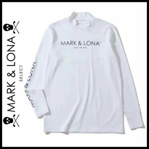 1円~【新品】MARK&LONA 長袖 モックネック ヒートテック 裏起毛 白XL ポロシャツ マークアンドロナ beams golf pearly gates juck bunny 