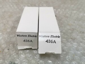 [ジャンク扱い　真空管 2個セット]Western Electric 436A