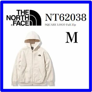 THE NORTH FACE ザ・ノースフェイス スクエアロゴフルジップフーディ パーカー MサイズNT62038