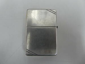 ☆ ZIPPO ジッポー STERLING スターリング シルバー ダイアゴナルライン 2004 ライター 喫煙具 ジャンク品 中古品 1円スタート ☆