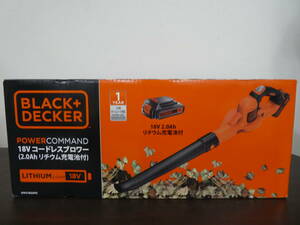 ☆ BLACK AND DECKER ブラックアンドデッカー コードレスブロワー GWC1820PC 18V 電動工具 ブロワー 未開封品 1円スタート ☆