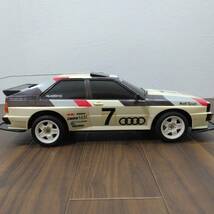 送料無料! レア NIKKO ニッコー Audi Quattro アウディ クアトロ 1982 ラジコン SEMIDELACON プロポ セット 修理や部品取りに ジャンク品_画像7