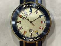 9595 1円〜 電池交換済み CORUM コルム 99.810.31V52B Admiral's cup アドミラルズカップ シャンパン クオーツ_画像1