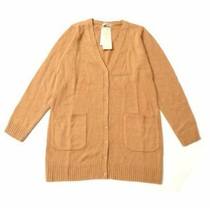  новый товар обычная цена 7150 иен SM2sa man sa Moss Moss длинный V шея кардиган женский Samansa Mos2 вязаный свитер 