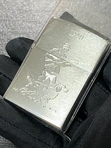 zippo ドック ハンター 1940 前面加工 希少モデル 2015年製 シルバーインナー 2015年製