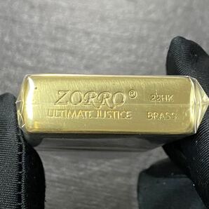 ZORRO セクシー ゴールド 5面加工 zippo型オイルライターの画像2