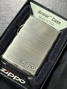 zippo アーマー シャインレイカット 特殊加工 希少モデル 2021年製 Armor Case シルバーインナー 2021年製 ケース 保証書付き 