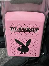 zippo プレイボーイ 前面加工 ピンク 希少モデル 2017年製 PLAY BOY シルバーインナー 2017年製_画像4