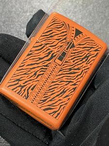 zippo オレンジ ジッパー 希少モデル 2016年製 ② シルバーインナー 2016年製