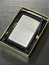 zippo シルバー 三角カン ストラップ silver 希少モデル ヴィンテージ 2002年製 専用ケース 保証書付き_画像1