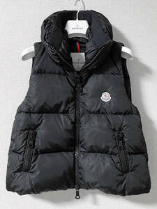 国内正規品 MONCLER PETY モンクレール ペティ ダウンベスト ブラック サイズ0*パーカー ダウン ジャケット コート ナイロン