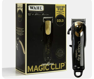 新品並行！WAHL MAGICCLIP GOLD ・ウォール 限定モデル 金 限定2台 コードレスバリカン 理容 美容 ワール バール マジッククリップ