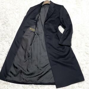 未使用品級 Loro Piana ロロピアーナ カシミヤ100％ チェスターコート メンズ 黒 Le chic ロングコート L ~ XL コート