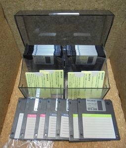 SONY MFD-2HD floppy disk 27 sheets label 4 seat + 40 sheets for case 