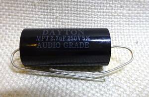 【未使用品】Dayton Audio フィルム・コンデンサー(250V) 2.7μF 「1個」