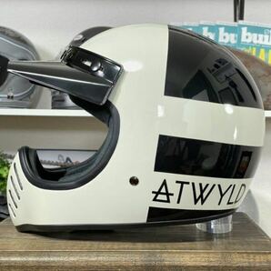 ★BELL Moto-3 Atwyld Orbit ベル モト3 復刻版 オフロードヘルメット ブラック&オフホワイト/M 輸入品 安心の即納ですの画像6