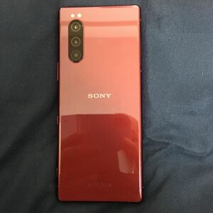 Xperia5 レッド64GB ソフトバンク(SIMロック解除済み)