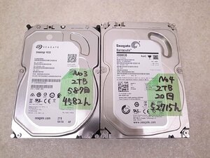 SEAGATE ST2000DM001 ST2000DM008 2TB 2個セット HDD/ハードディスク【保証付/即日出荷/引取可】