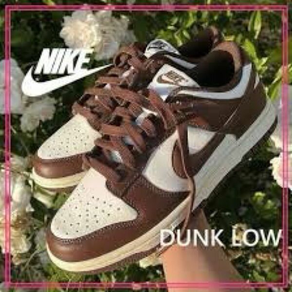 W NIKE DUNK LOW cacao wow 27cm スニーカー シューズ ナイキ ブラウン　【希少メンズサイズ】