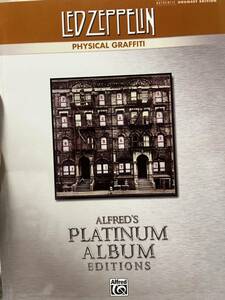 Led Zeppelin drum score / Physical Graffiti Alfred*s Platinum Album Editions free shipping 