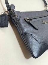 K 06■未使用 COACH レザー ミニトート 長財布 2way_画像4