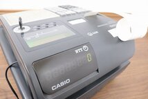 S2408◆CASIO/カシオ◆電子レジスター◆ブラック◆初期化済◆本体キーあり・ドロアキーなし◆キャッシュ◆会計◆TK-2500_画像7